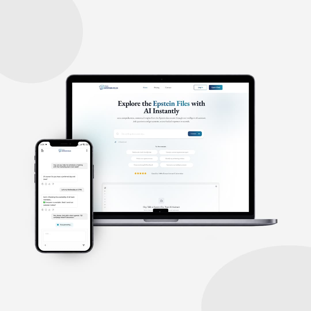 Epstein Files AI document intelligence platform
