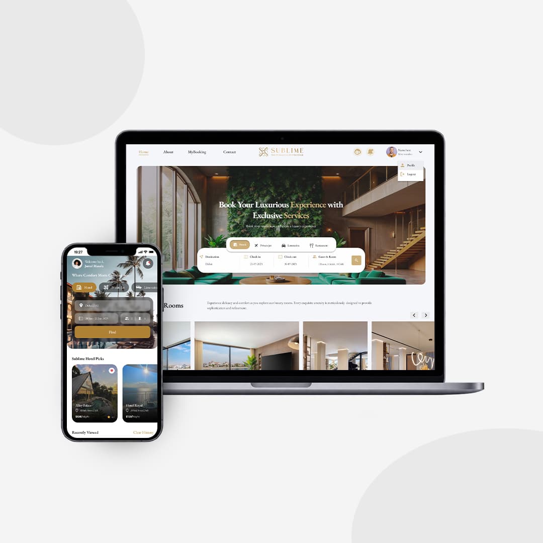 Sublime hotel booking and reservation platform