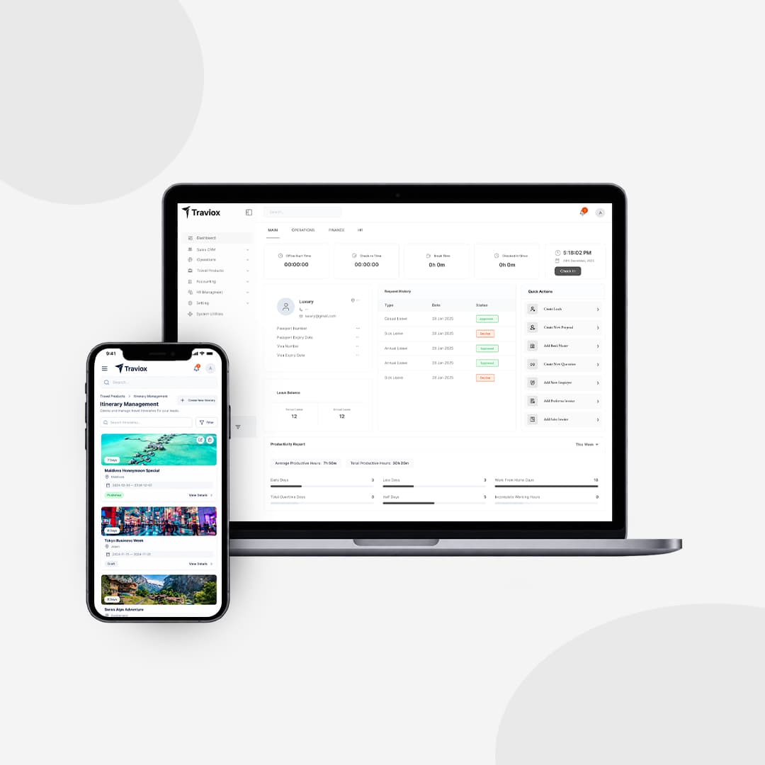 Traviox travel operations management platform